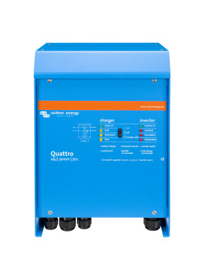 Інвертор VictronEnergy Quattro 24/3000/70-50/50 однофазний чиста синусоїда