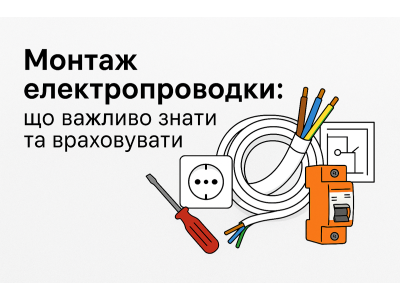 Монтаж електропроводки: що важливо знати та враховувати